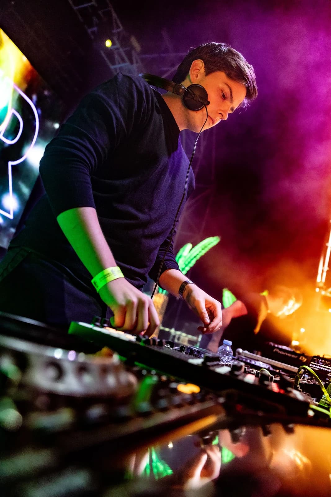 VCTR in the DJ booth